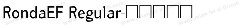 RondaEF Regular字体转换